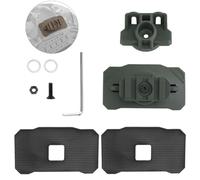Adattatore Universale Luce Casco, Pad Laterale a Strappo, Rotante/Inclinabile, Per Caschi con Pannelli in Loop(Green)