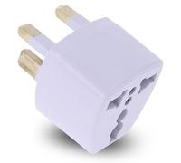 Adattatore universale multinazionale da viaggio per tipo britannico G, bianco