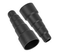 Adattatore universale per aspirapolvere, 2 pezzi, nero, compatibile con Bosch, Makita, Kärcher, ecc., a 5 stadi con Ø esterno 50-27 mm, Ø interno 44-21 mm, adattatore per tubo riduttore