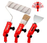 Adattatore Universale per Asta Telescopica e Rullo da Pittura, Supporto Regolabile per Rullo Verniciatura, Accessorio per Pitturare Soffitti e Pareti Alte