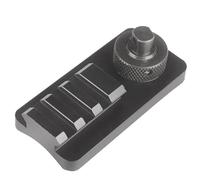 Adattatore universale per binario Picadinny da 2/3 slot | Supporto bipiede QD per perno girevole per fucile | Adatto a perni da 10,5 mm | Base in alluminio e gomma (A Style)