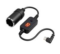 Adattatore universale per caricabatteria da auto tipo C con tensioni regolabili 9V 12V 15V 20V Ricarica rapida per vari dispositivi elettronici, comprese le funzionalità sicurezza Adattatore