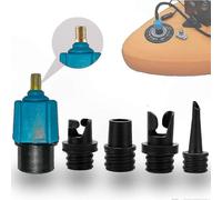 Adattatore universale per pompa con 4 ugelli per valvole, compatibile con kayak gonfiabili, tavole da paddle, barche e letti ad aria, convertitore per
