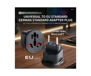 Adattatore Universale per Presa A Spina EU 16A, Adattatore da Viaggio per Convertire In Germania, Francia, Paesi Bassi, Unione Europea EU Plug