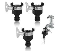 Adattatore Universale per Rubinetto 16 mm, Connettore Tubo Cucina con Impugnatura in Metallo, Connettore universale per rubinetto, Raccordo Ingresso Acqua,per il giardino,la cucina,il bagno,regolabili
