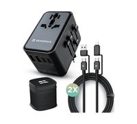 ADATTATORE UNIVERSALE REMODIUS con 2 cavi USB-C