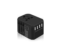 Adattatore universale Travel Mate con Smart Power, adattatore mondiale, hub USB Type-C a ricarica rapida per più dispositivi, portatile e