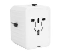 Adattatore universale Travel Pro, ricarica rapida a 4 porte, spina compatibile a livello globale, sicurezza migliorata per viaggi senza