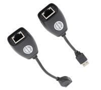 Adattatore USB 2.0 a RJ45 per Cavo Patch Cat5/RJ45/Cat6, Adattatore di Rete Extender Estensione Ethernet per Fotocamere USB, Stampanti, Fotocamere Web, Tastiera