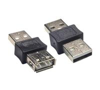 Adattatore USB 2.0 - Adattatore convertitore maschio femmina, adattatore di estensione del connettore del caricatore diritto compatibile con computer, laptop, desktop, auto e appar