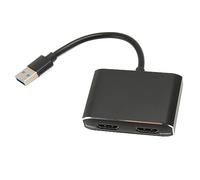 Adattatore USB 3.0 a Doppio HDMI, Splitter USB C Full HD 1920 X 1080 per 2 Monitor, Display Esteso, Trasmissione Ad Alta velocità da 5 Gbps