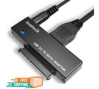 Adattatore USB 3.0 a SATA per Hard Disk HDD SSD 2,5/3,5” con Alimentatore 12V 2A
