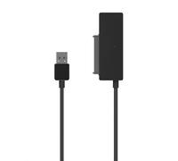 Adattatore USB 3.0 e 3.1 a SATA per dischi da 2.5/3.5 alimentati, ideale per trasferire dati e collegare unità di storage.