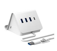 Adattatore USB 3.0 e tipo C con 3 porte USB e supporto per telefono di tipo C velocità 5Gbps per laptop e desktop adattatore