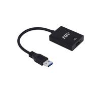 ADATTATORE USB 3.0-HDMI M/F BK CON CAVO ADJ