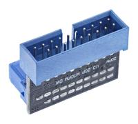 Adattatore USB 3.0 interno - presa-spina per collegamento post - angolato in basso NEW