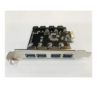 Adattatore USB 3.0 PCI-E a SATA con 4 porte per PCI-E X4, PCI-E X8 e PCI-E X16. Compatibile con WS7/8/10.