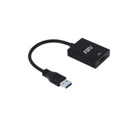 ADJ Adattatore USB 3.0‑HDMI M/F con cavo Nero
