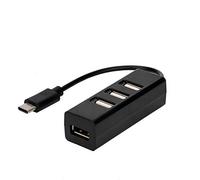 Adattatore USB 3.1 da tipo C a 4 porte USB 3.0 Hub adattatore di trasporto di goccia adattatore caricabatteria da auto convertitore cavo (colore: nero)