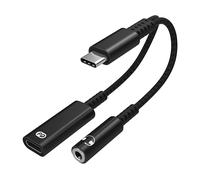 ADATTATORE USB 3.5 - AUX INF USB-C per cuffie da 3,5 mm e caricabatterie USB-C