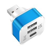Adattatore USB 3 porte Extender Fast Multiple Splitter Car Mobile Power Expansion Connector Alimentatore di rete