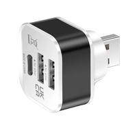 Adattatore USB 3 porte Extender Fast Multiple Splitter Car Mobile Power Expansion Connector Alimentatore di rete