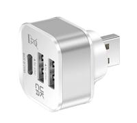 Adattatore USB 3 porte Extender Fast Multiple Splitter Car Mobile Power Expansion Connector Alimentatore di rete