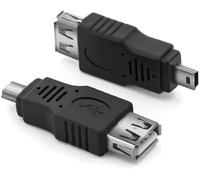 Adattatore USB A femmina a Mini B maschio