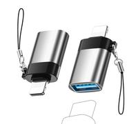 Adattatore USB a Lightning,2pcs USB Femmina Jack Cavi per Apple Maschio Spinotto Convertitore USB Cavo Presa Accessori 3.0 OTG Camera Adapter Supporta Hub, Mouse, Tastiera, Lettore di Schede
