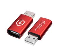 Adattatore USB A MicroConnect MC-AAADAP-SC Safe Charge Blocco Dati Rosso