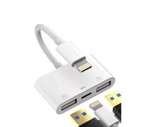 Adattatore USB A per iPhone Lightning a OTG Cavo Connettore 13 12 11 Mini Pro Max X Ipad Maschio Convertitore Apple Splitter Doul e Caricatore Porta Femmina Tastiera Mouse Adaptador Hub 3.0