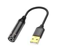 Adattatore USB a scheda audio da 3,5 mm per computer portatili e desktop, aggiornamenti uditivi