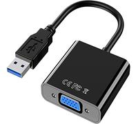 Adattatore USB a VGA, SZJUNXIAO Adattatore USB 3.0 a VGA Full HD 1080P Adattatore multischermo maschio a femmina per computer portatile, PC, monitor, proiettore, HDTV