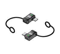 Adattatore USB ad angolo retto: convertitore di tipo C portatile anti-perso con cordino | per computer tablet per funzionalità del laptop