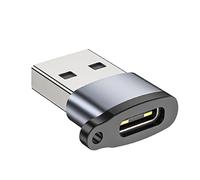 Adattatore USB - Adattatore femmina per | Adattatori USB Tipo C 2.0 | Convertitore di carico rapido in lega di alluminio, connettore video portatile per scaffali, computer portatili, Tel