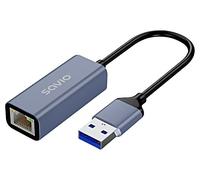 Adattatore USB AK-83 per presa Ethernet RJ45, connettore USB A PNP grigio SAVIO