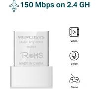 Adattatore USB Antenna Rete Wi-Fi 2.4GHz Mercusys MW150US Compatta Bianco