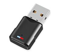 Adattatore USB Bluetooth 5.3 per PS5/PS4/SwitchConsole/PC, Dongle Dual Accoppiamento a bassa latenza Chiave Trasmettitore Ricevitore Audio Wireless per Windows/Macos/Cuffie/Altoparlanti