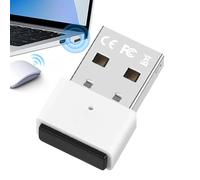 Adattatore USB BluetoothH - Wireless 5.3, design ultra -compatto | Ricevitore di dongle stabile per PC e laptop, trasmettitore senza ritardo per musica e chiamate, soluzione wireless plug & play per c
