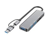 Adattatore USB C 4/5/7/8 Porte USB3.0 100W Docking Station Ricarica Rapida Trasferimento Dati Per Dispositivi Mobile E Computer Ricarica Hub di Trasferimento Dati