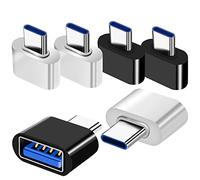 Adattatore USB C（6pcs）, Adattatore USB C Maschio a USB A Femmina, Adattatore OTG Per Dispositivi di Tipo C Compatibile con MacBook Pro, Tablet, Telefoni di Tipo C, Tastiere, ecc.