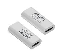 Adattatore USB C 90 Gradi, Adattatore Di Ricarica Rapida Trasferimento Dati PD 140 W 40 Gbps, Adattatore USB C Ad Angolo Retto - Adattatore Extender USB Tipo C 8K 60 Hz USB C 4.0 Per Tablet Laptop Tel