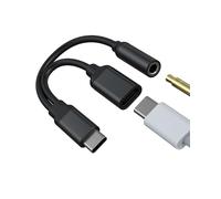 Adattatore USB C a 3.5mm Cuffie Audio per Apple iPhone 15 compatibile per Samsung S24 Type-C Ricarica Auricolari Cavo Splitter Microfono Accessori Sdoppiatore Headphone Doppio Convertitore Aux tp-hjfx