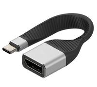 Techly Cavo Corto Piatto USB-C™ Maschio a Displayport Femmina FPC 13,1 cm
