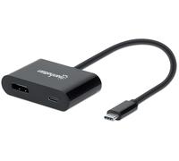 Manhattan Adattatore Convertitore USB-C™ M a DisplayPort F con Power Deliv