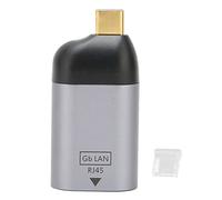 Adattatore USB C a Ethernet Adattatore da USB C a RJ45 Gigabit Ethernet LAN Adattatore di rete per PC Smartphone in alluminio ad alta velocità Silver Black Plug and Play