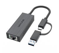 Adattatore USB C a Ethernet, WAVLINK 2.5G USB LAN, compatibile con laptop, PC con Windows 7/8/10, XP, Vista, Mac OS 10.6 o superiore