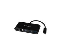 Adattatore USB-C a Gigabit Ethernet - STARTECH - Hub USB 3.0 - 3 porte USB-A - Power Delivery 2.0 - Nero