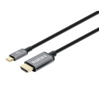 Manhattan 152235 cavo e adattatore video 1 m USB tipo-C HDMI tipo A (Standard) Nero