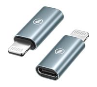 Adattatore USB C a Lightning 2 Pezzi, Adattatore Lightning USB C 36W Ricarica Rapida per iPhone 14 Pro Max 13 12 11 X XR XS 8, iPod, Supporta Ricarica e Sincronizzazione Dati,Non adatto per OTG/Audio